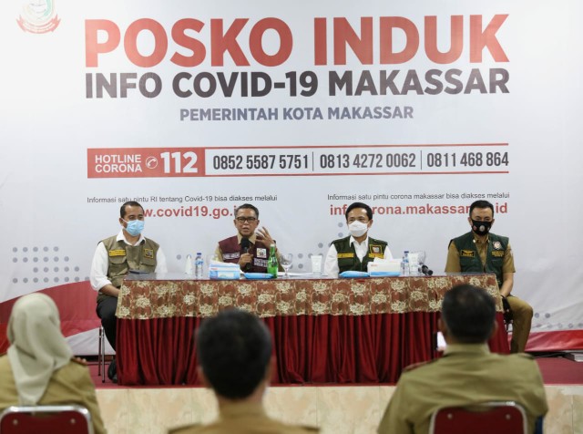 Temui Prof Rudy di Posko Covid-19 Makassar, NA Minta Sinergi Diperkuat