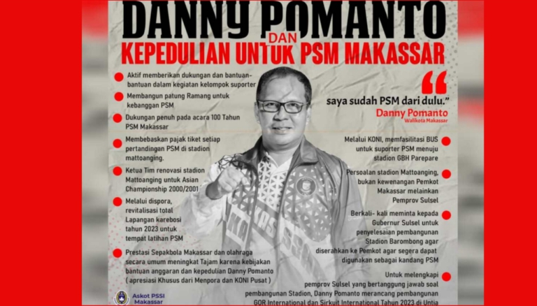 Cek Fakta: Danny Pomanto Bukan PSM Sejati?