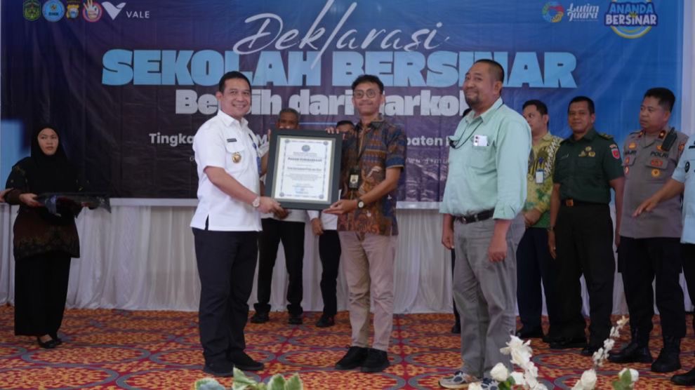 Wujudkan Lingkungan Belajar Bebas Ancaman Narkotika, PT Vale Deklarasikan Program Sekolah Bersinar